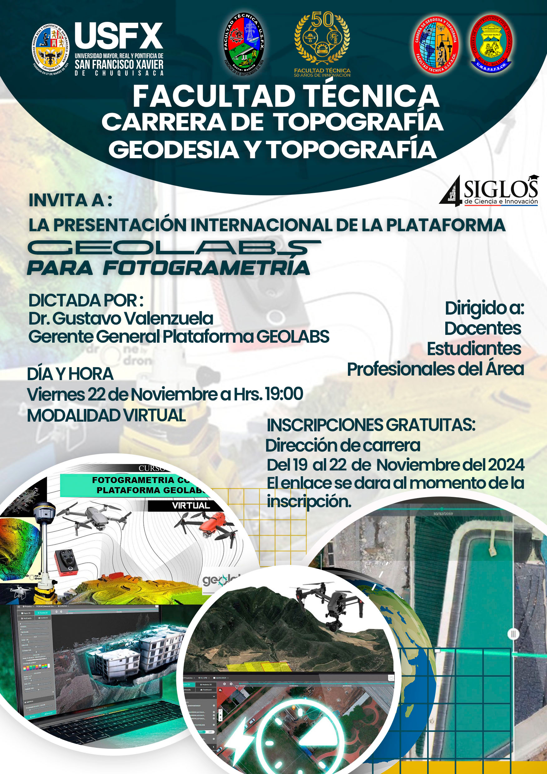 Presentación Internacional de la Plataforma GEOLABS para Fotogrametría