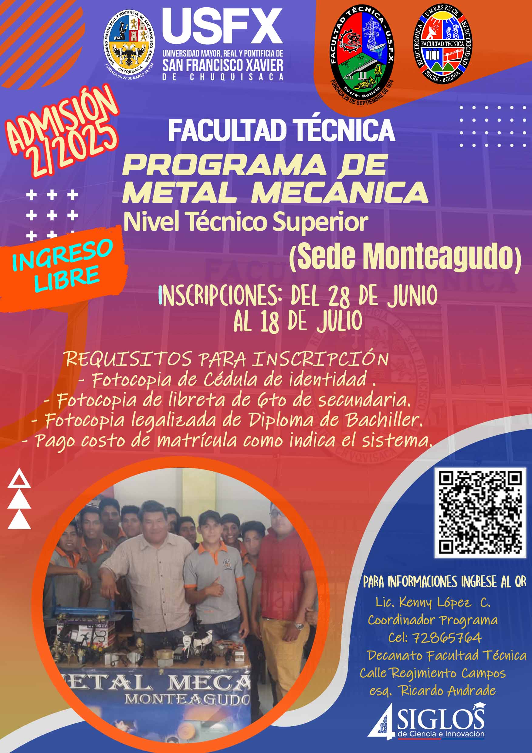 Programa de Metal Mecánica Sede Monteagudo 2/2025