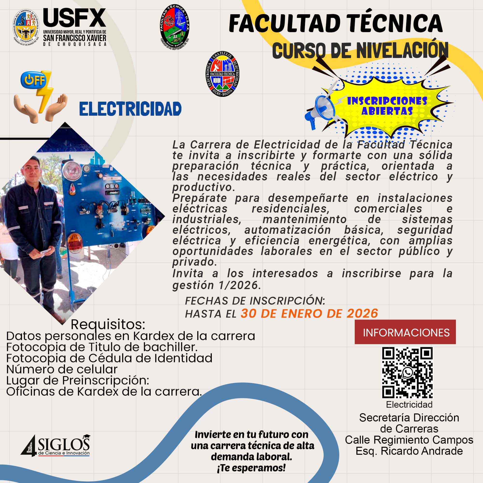 Carrera Técnico Universitario Superior Electricidad