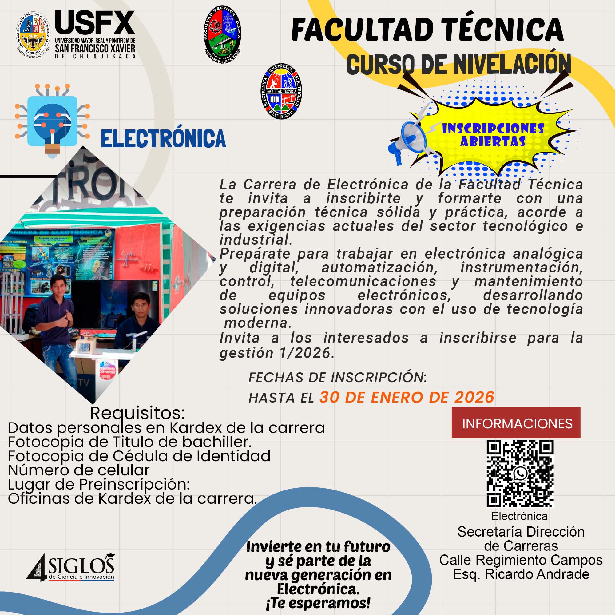 Carrera Técnico Universitario Superior Electrónica
