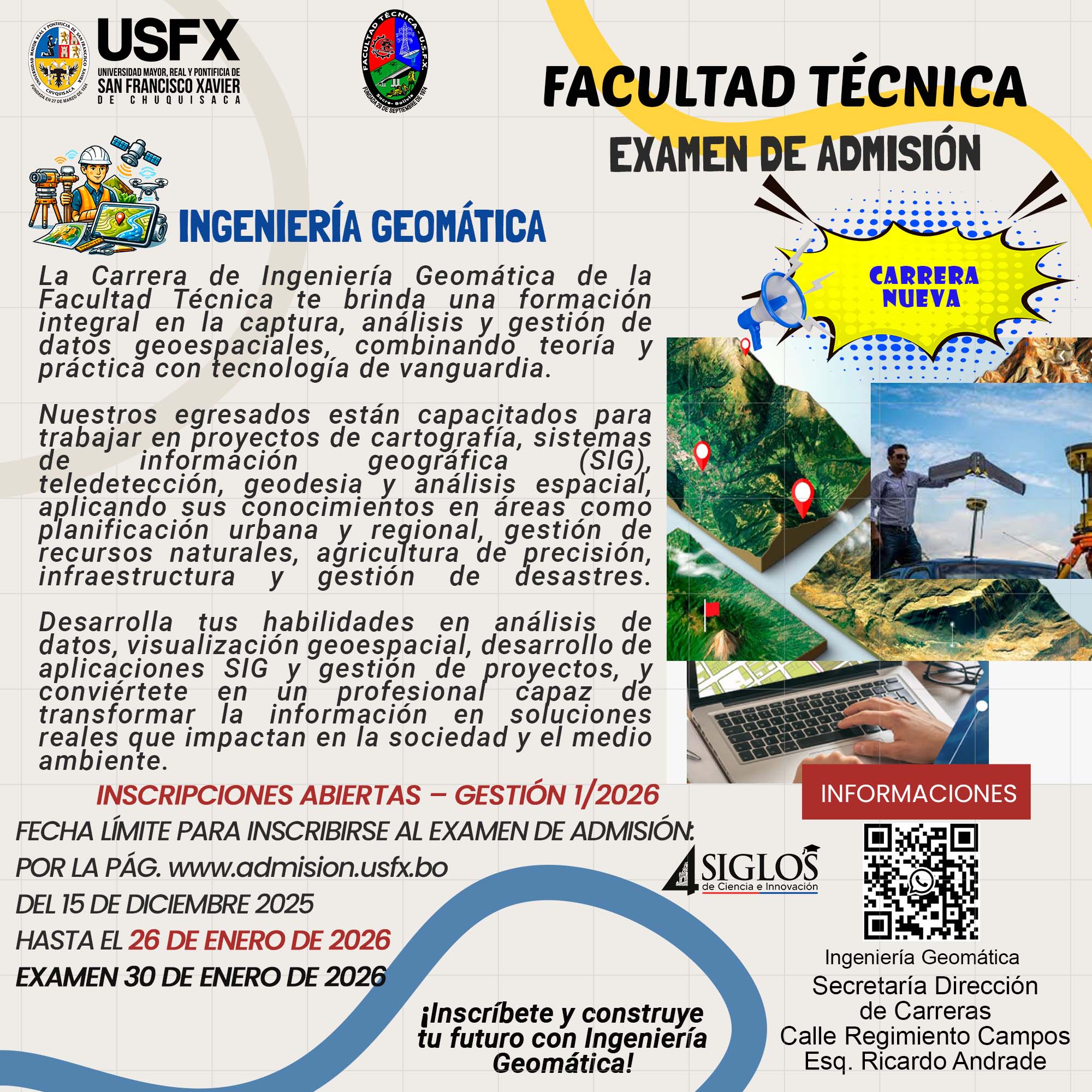 CARRERA – INGENIERÍA GEOMÁTICA